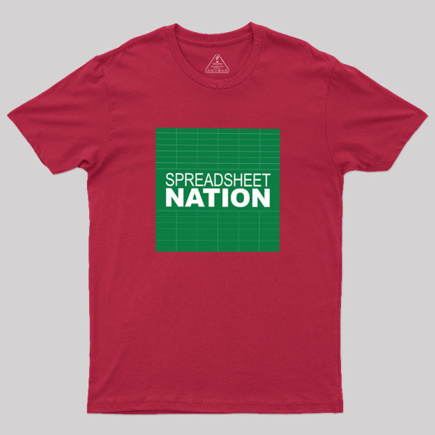 Spreadsheet Nation Geek T-Shirt