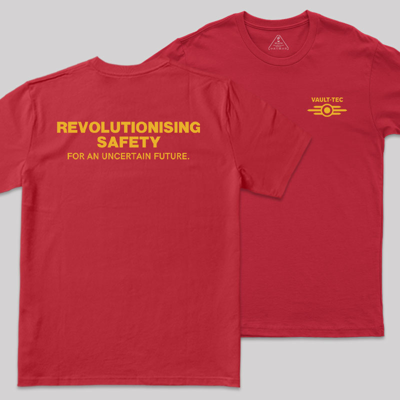 Vault Tec Front and Back Printed Geek T-Shirt