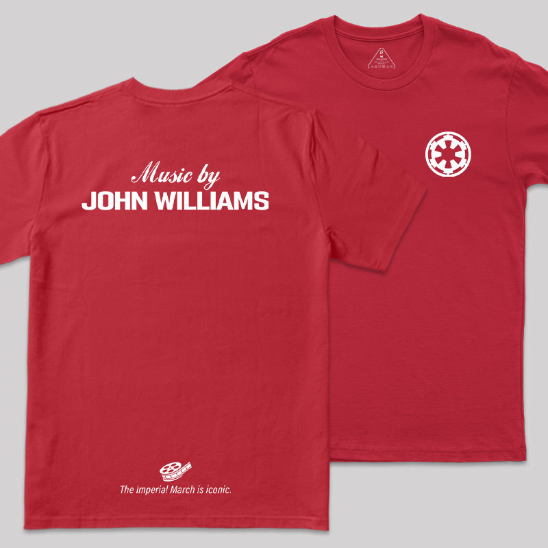 Music By John Williams Front and Back Printed Geek T-Shirt
