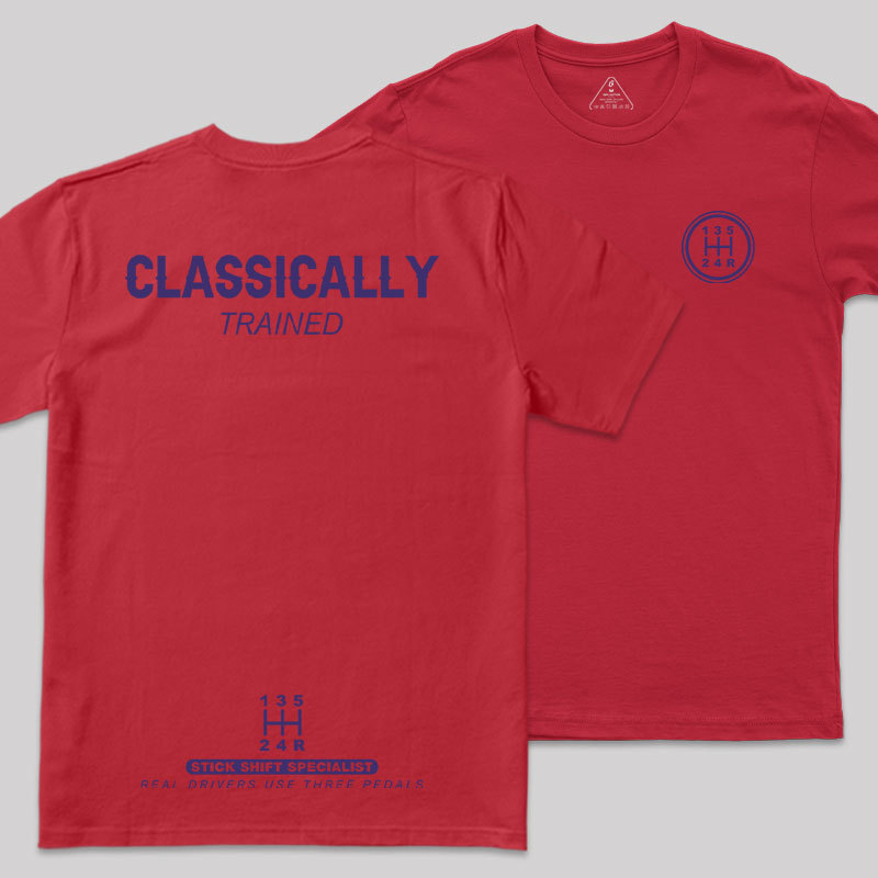 Classically Trained Front and Back Printing Geek T-Shirt