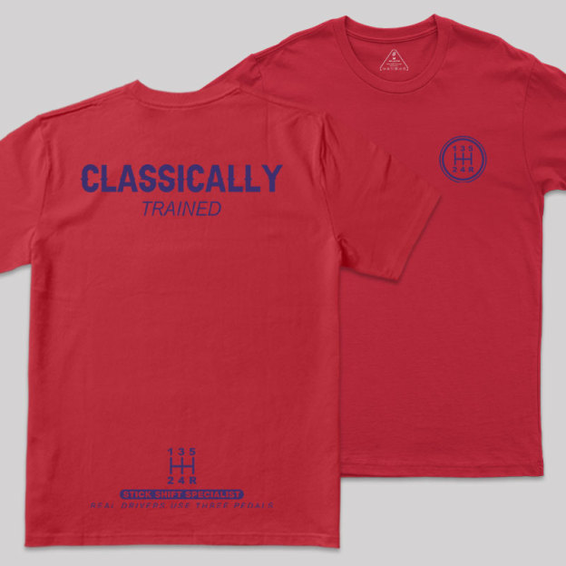 Classically Trained Front and Back Printing Geek T-Shirt