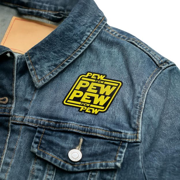 Pew Pew Geek Embroidered Patch