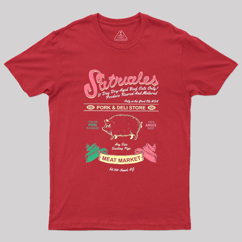 Satriale's Pork & Deli Store Meat Market Geek T-Shirt