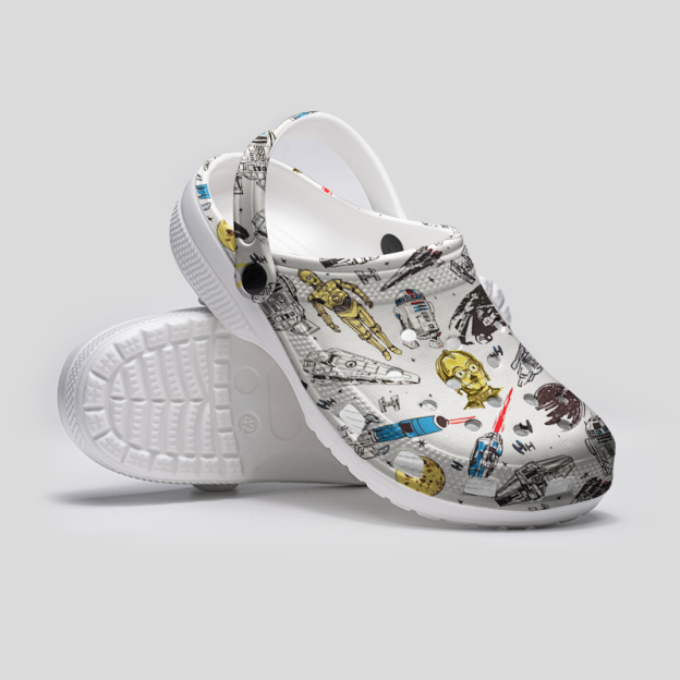 Galactic Heroes Journey Geek Rubber Clogs