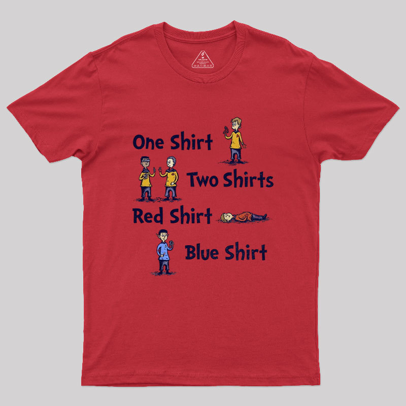 Red Shirt Blue Shirt Geek T-Shirt