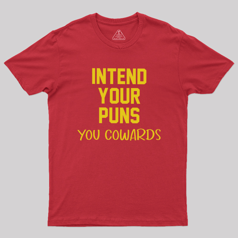 Intend your puns yellow Geek T-Shirt