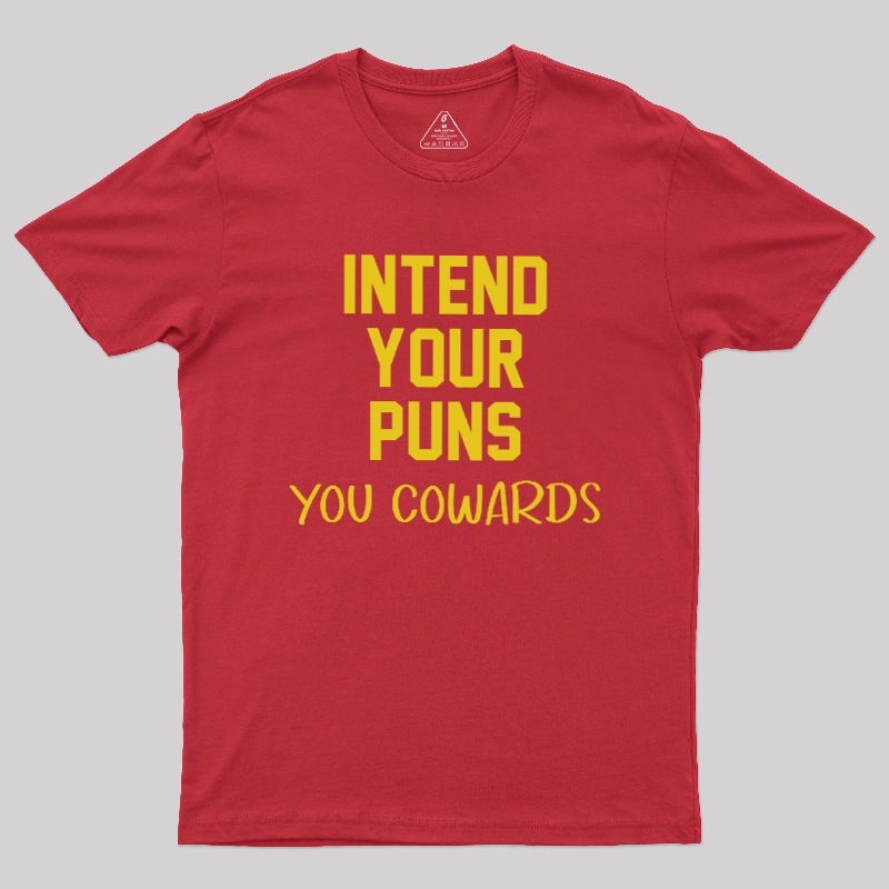 Intend your puns yellow Geek T-Shirt