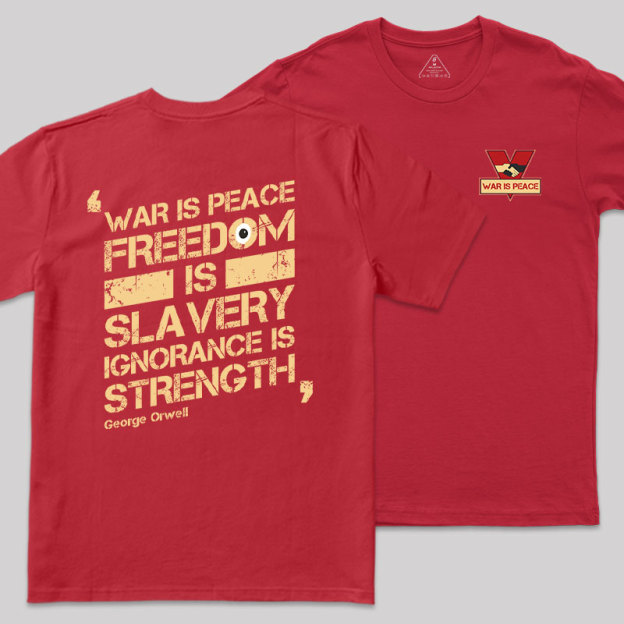 Echoes of Dystopia Front and Back Printed Geek T-Shirt