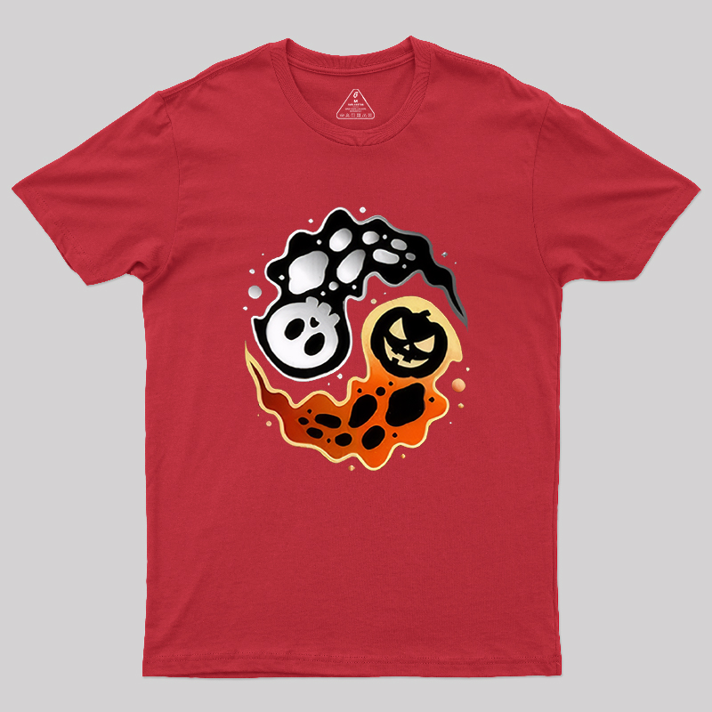 Ying Yang Halloween Geek T-Shirt