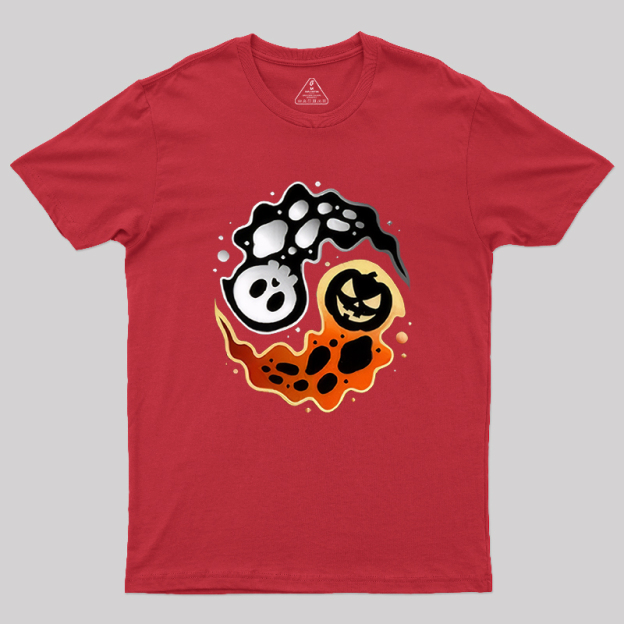 Ying Yang Halloween Geek T-Shirt