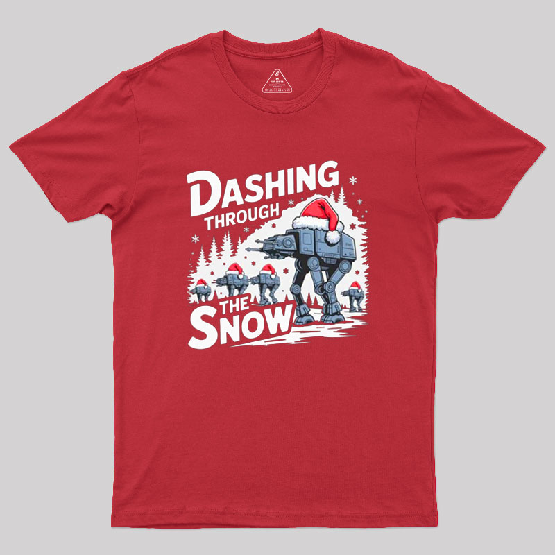 Dashing Through The Snow Geek T-Shirt