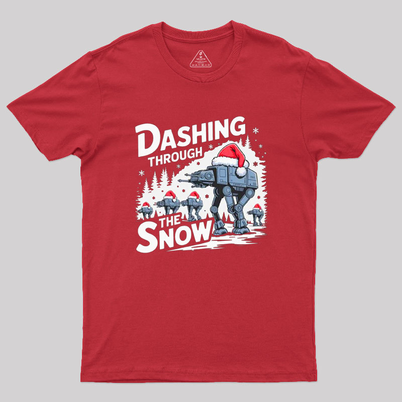 Dashing Through The Snow Geek T-Shirt