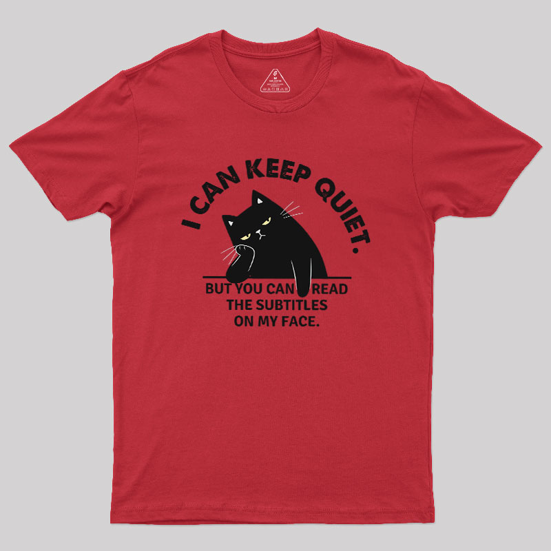 Subtitles on My Face Geek T-Shirt