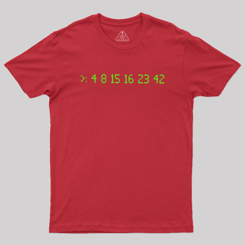 Lost Numbers Sci-fi Geek T-Shirt