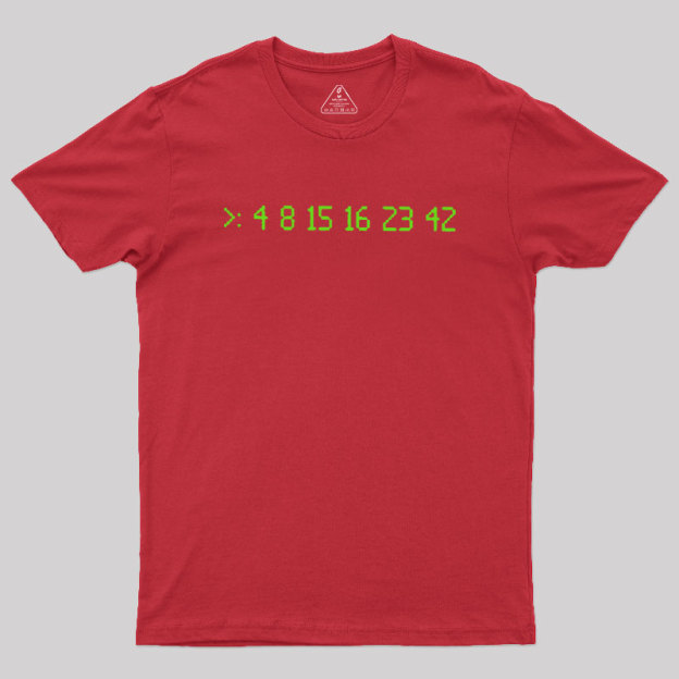 Lost Numbers Sci-fi Geek T-Shirt