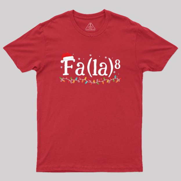 Math Nerd Christmas Fa la la la Geek T-Shirt