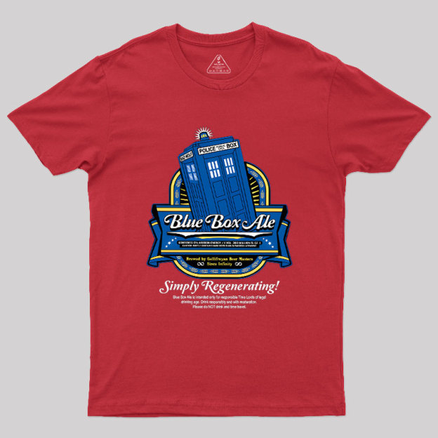 Blue Box Ale Geek T-Shirt