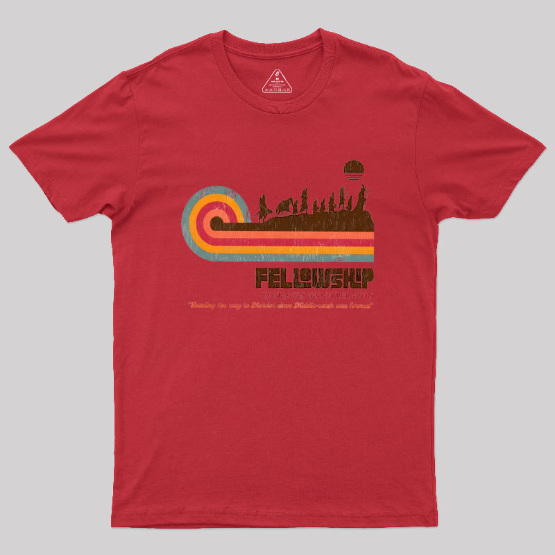Fellowship of the Retro Tour Geek T-Shirt