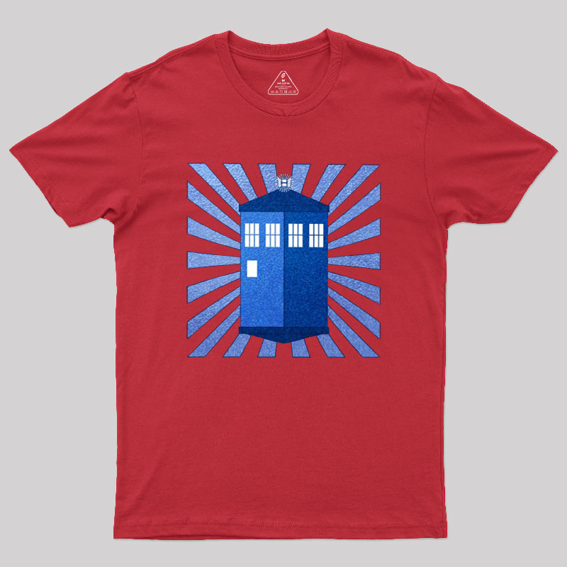 TARDIS Stained Glass Geek T-Shirt