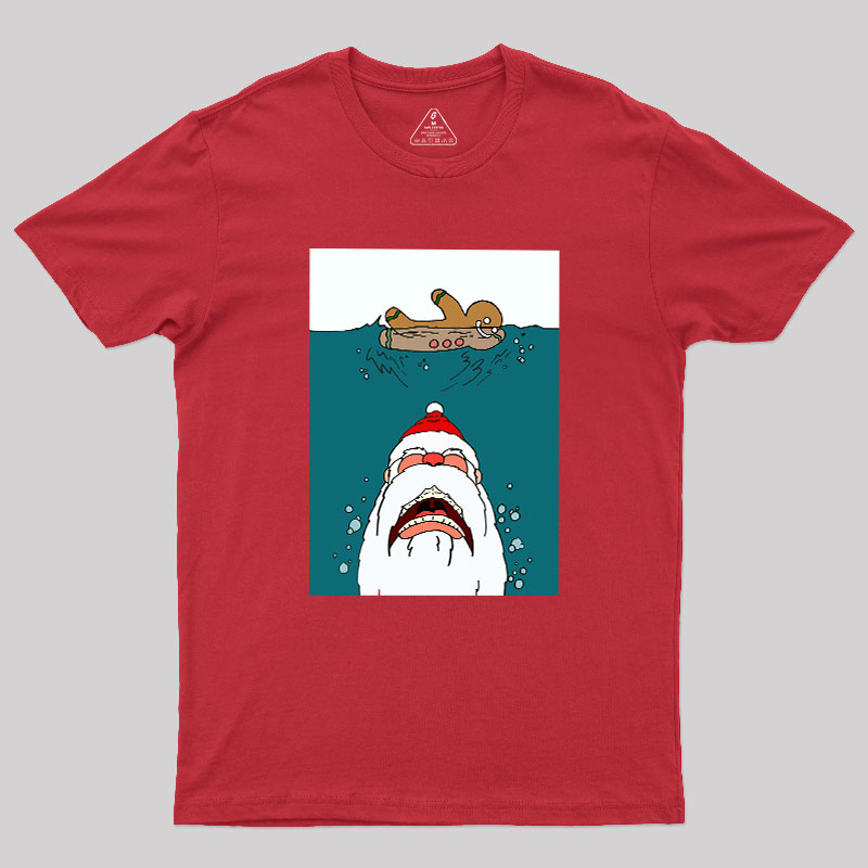 Santa Shark Geek T-Shirt