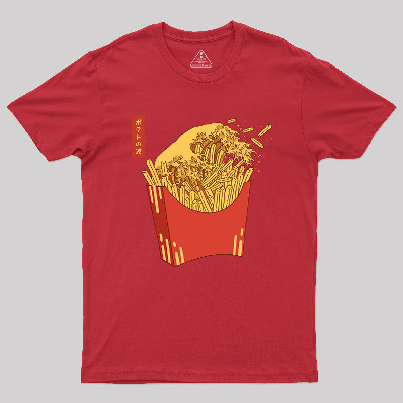 Fries Tsunami Geek T-Shirt