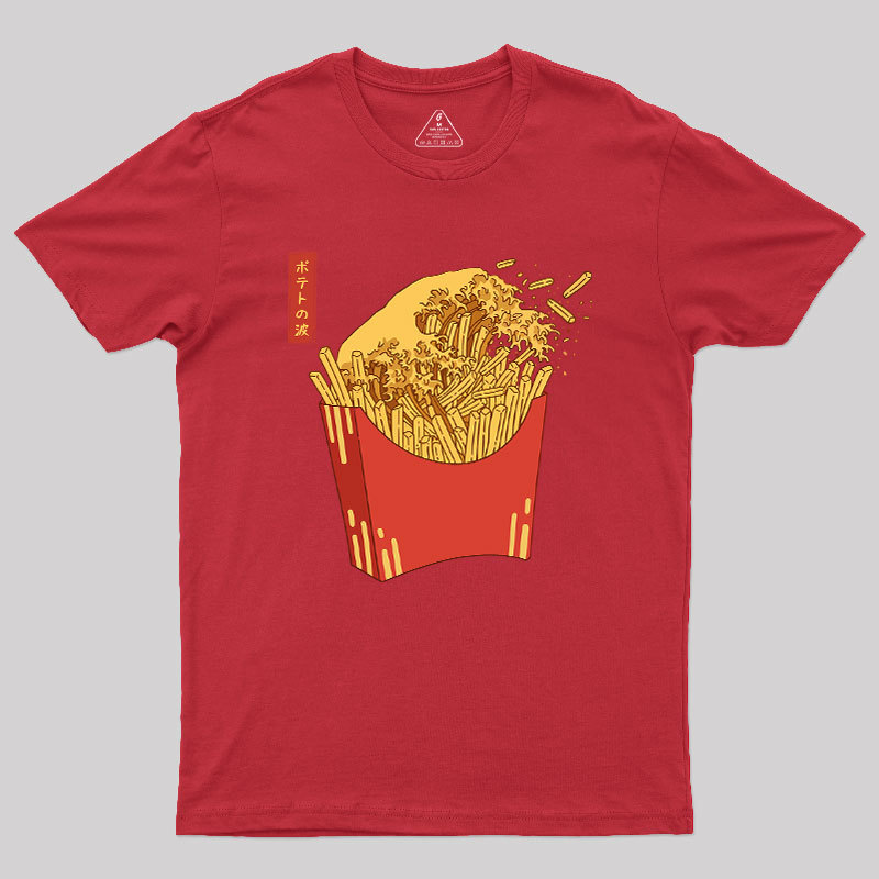 Fries Tsunami Geek T-Shirt