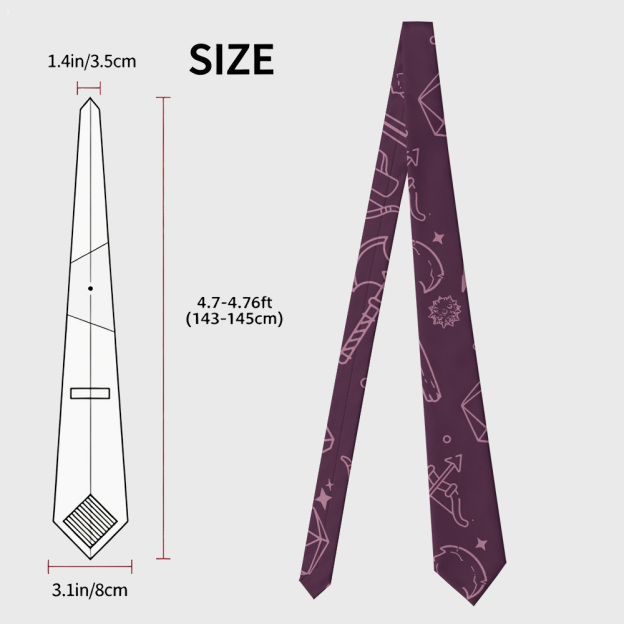 DND Medieval Weapons Geek Necktie