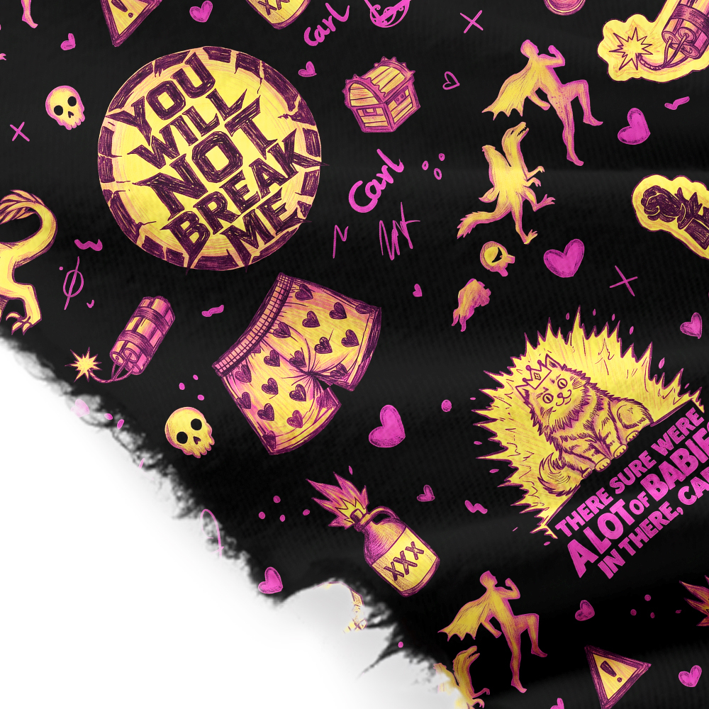 Carl's Night Chaos Geek Soft Fringed Scarf