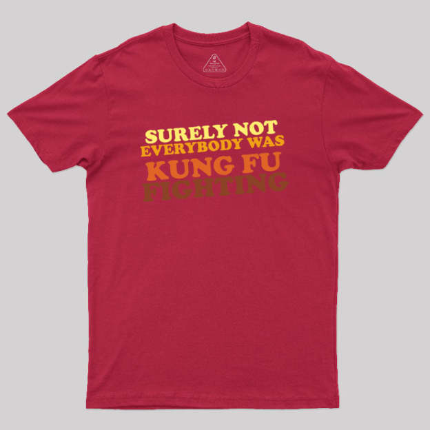 Surely Not Everybody Was Kung Fu Fighting Geek T-Shirt