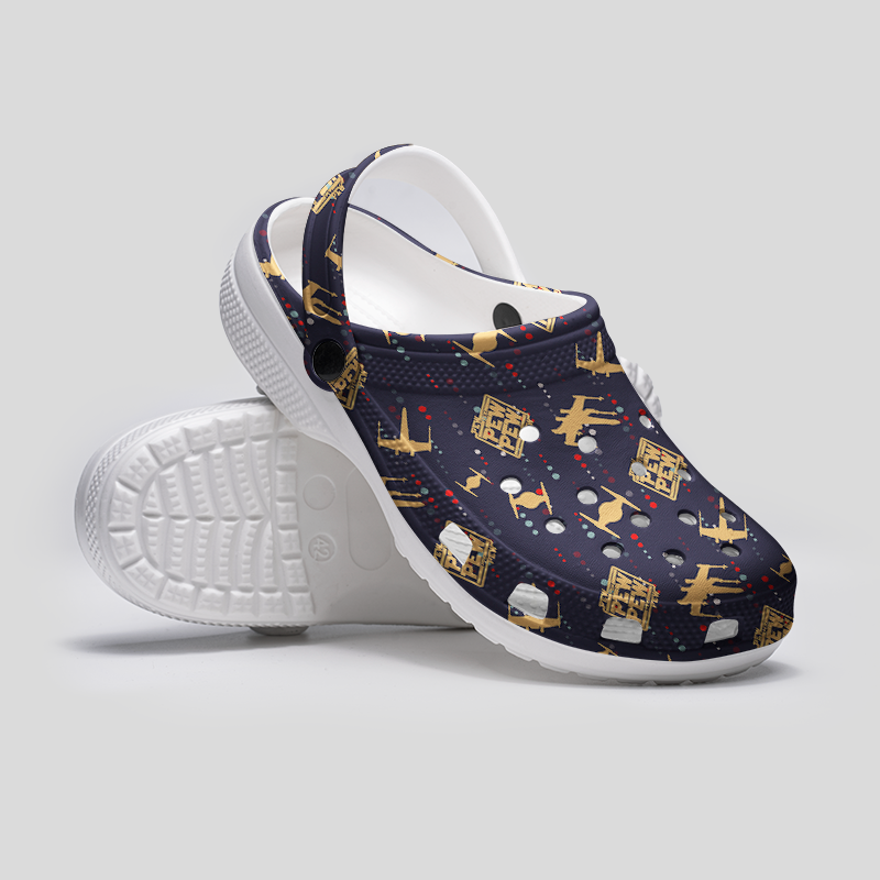 Pew Pew Geek Rubber Clogs