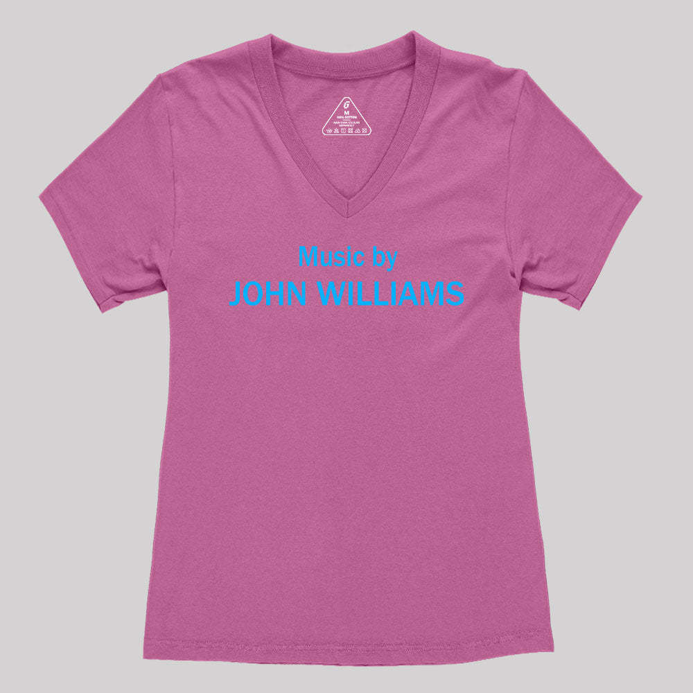 Music by John Williams Women's V-Neck T-shirt
