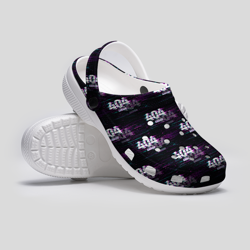 Error 404 Geek Rubber Clogs