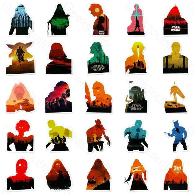50 New Star Landscape Stickers