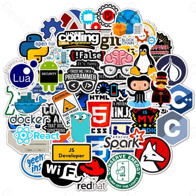 50 Programmer Software Programming Stickers