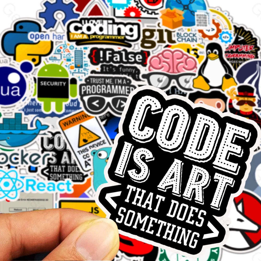50 Programmer Software Programming Stickers