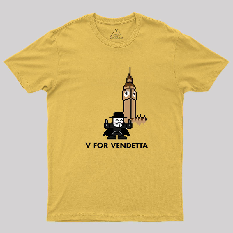 8-Bit V Geek T-Shirt