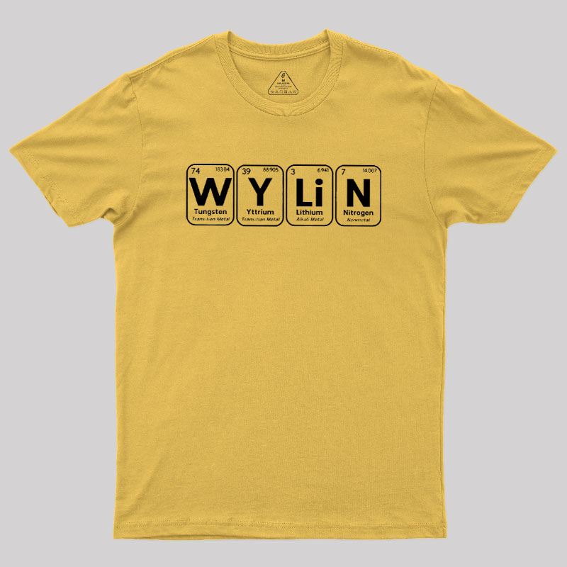 Wylin Periodic Table Geek T-Shirt