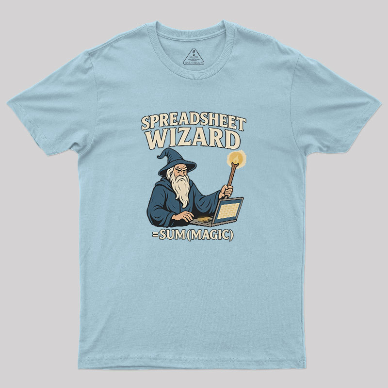 Spreadsheet Wizard Geek T-Shirt