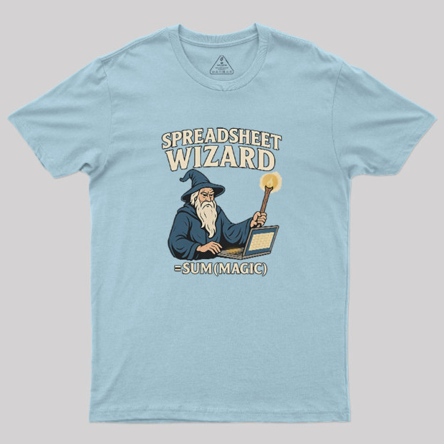 Spreadsheet Wizard Geek T-Shirt