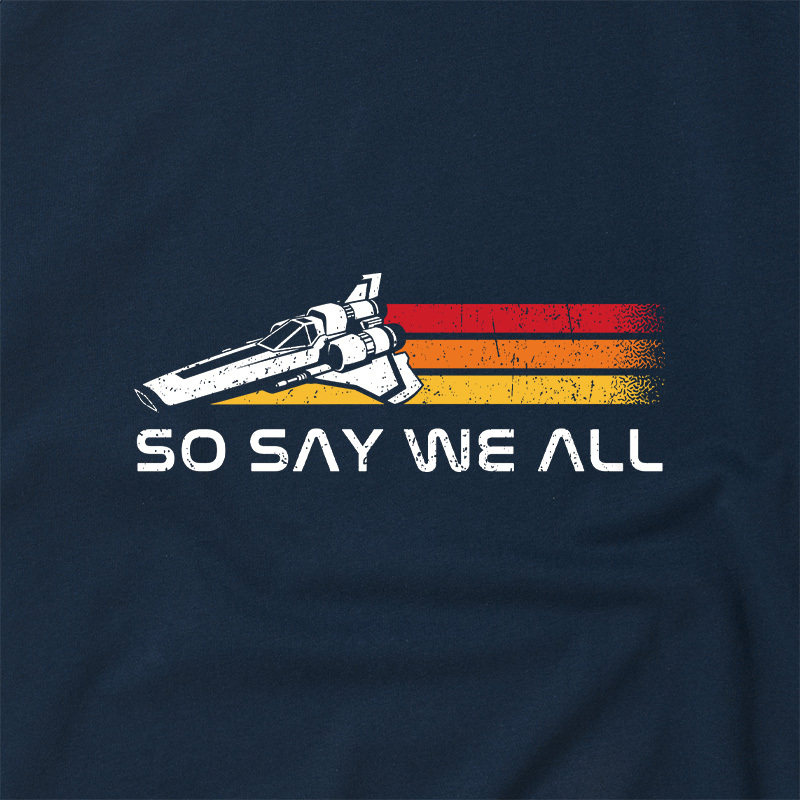 So Say We All Geek Retro Raglan T-Shirt