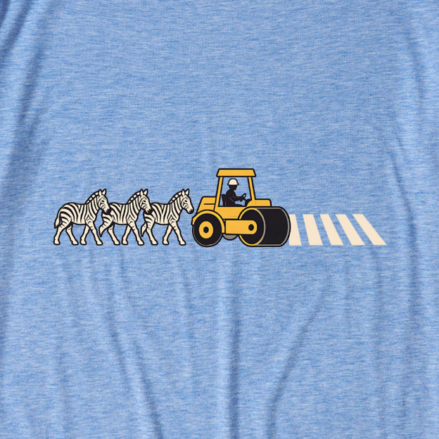 Zebra Crossing Factory Ultra Soft Heather Tee