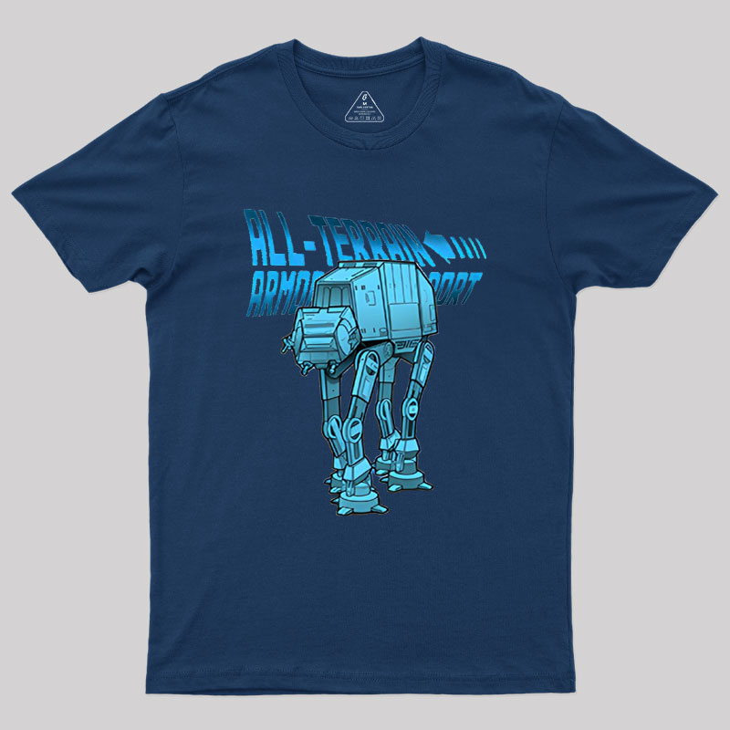 Mega Terrain Mecha Transport Geek T-Shirt