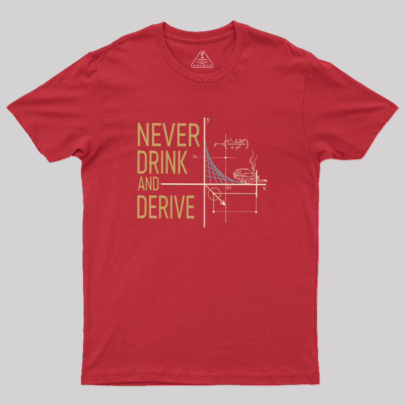 Never Drink and Derive Geek T-Shirt