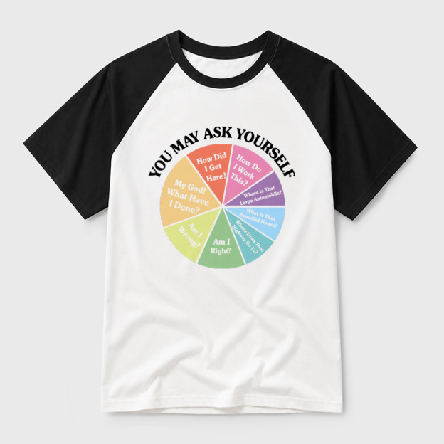 You May Ask Yourself Geek Retro Raglan T-Shirt