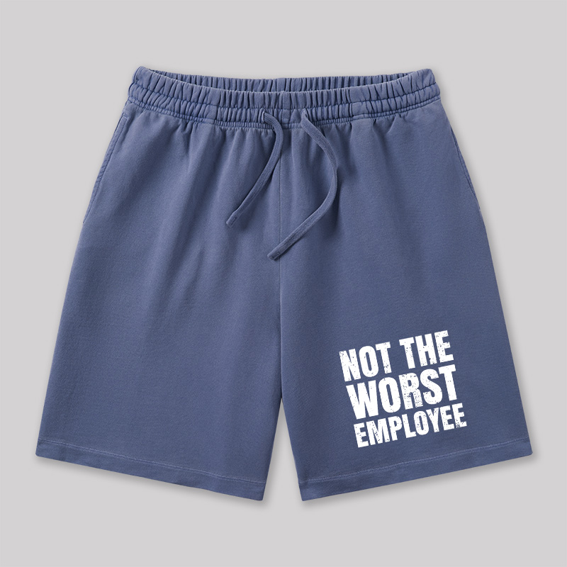 Not The Worst Emplogee Geeky Washed Shorts
