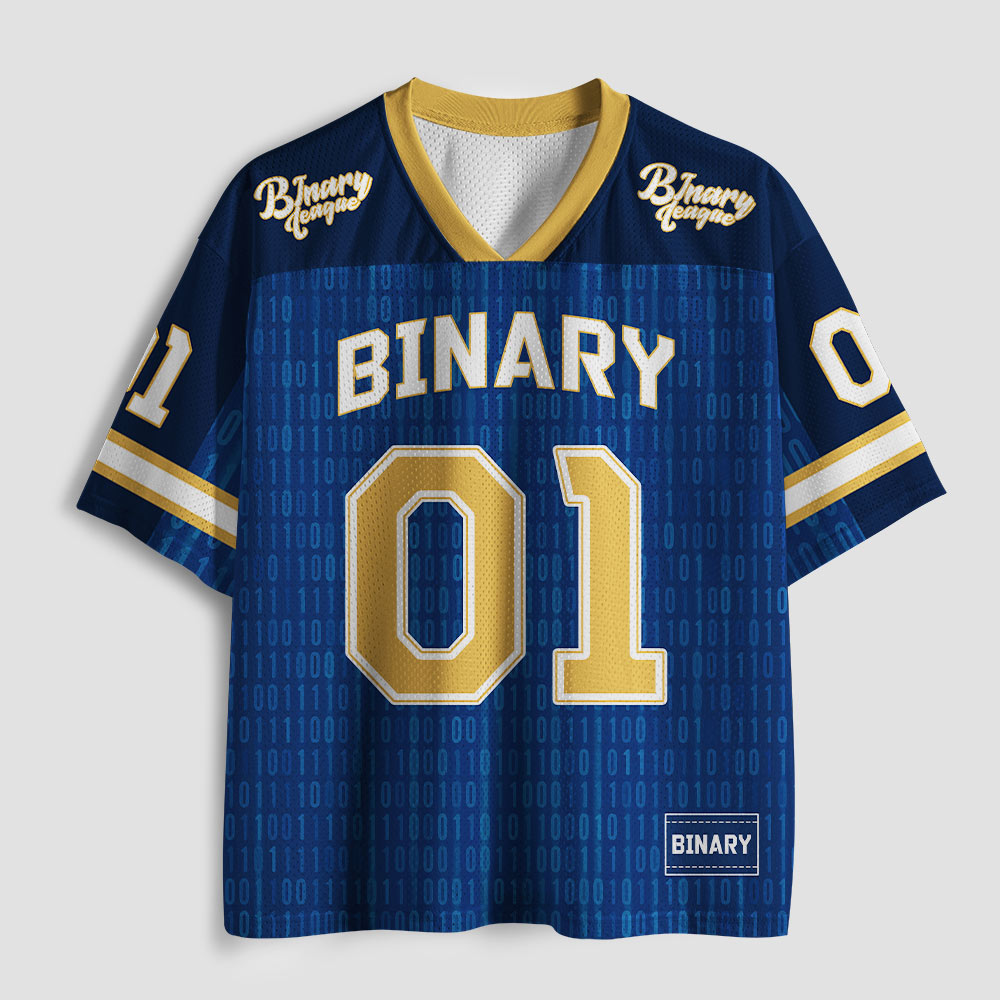 Life is 0 or 1 Geek Mesh Jersey