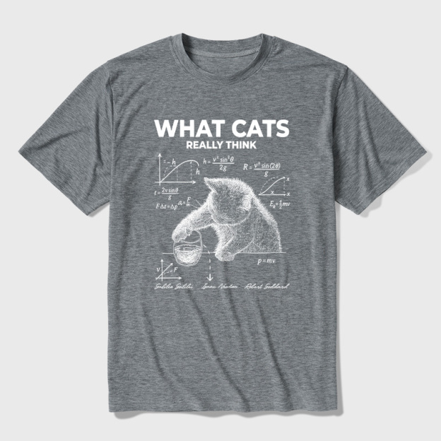 What Cats Really Think Ultra Soft Heather Tee