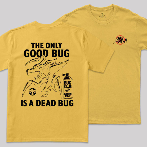 A Dead Bug Front and Back Printed Geek T-Shirt