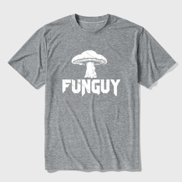 Fungi Fun Guy Funny Ultra Soft Heather Tee