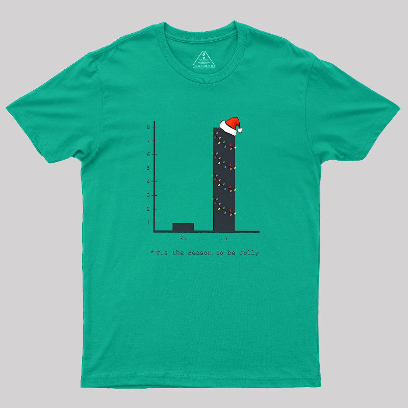 Christmas Carol Math Bar Graph Baseball ? Geek T-Shirt